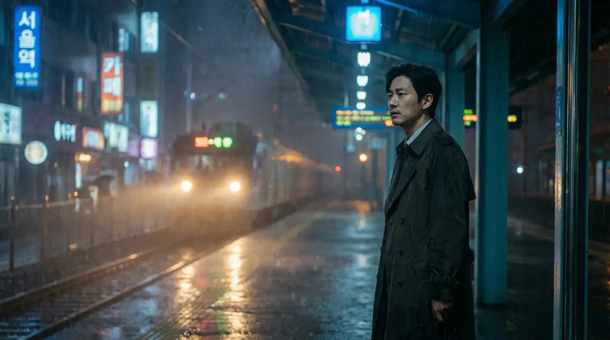 韩国伦理电影经典场景 - 雨夜车站，江南第一深情 馆藏影像